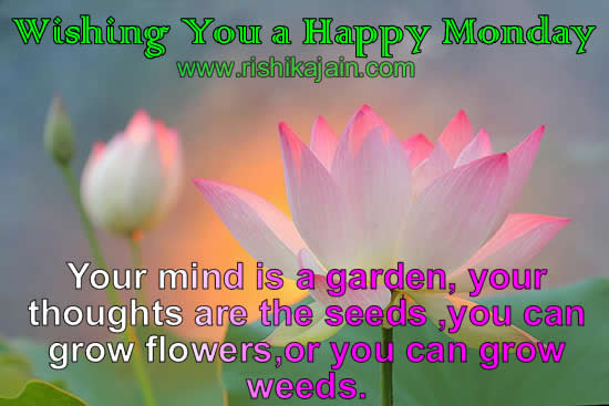 Wishing You a Happy Monday - Inspirational Quotes - Pictures