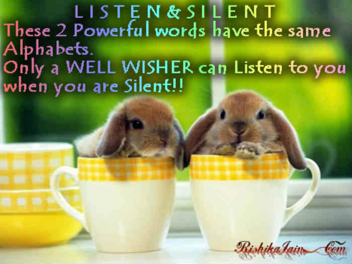 Listen and Silent Quotes, Good Morning wishes, Good Morning Quotes