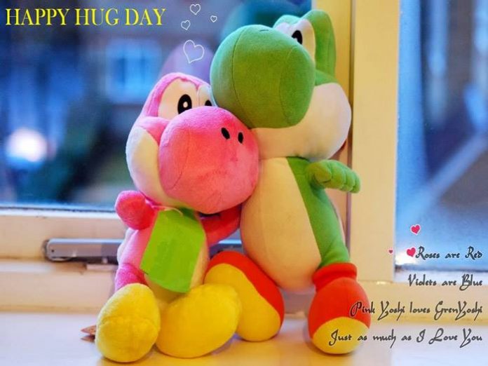 Happy hug day;So here is a big hug for you. - Inspirational Quotes -  Pictures - Motivational Thoughts