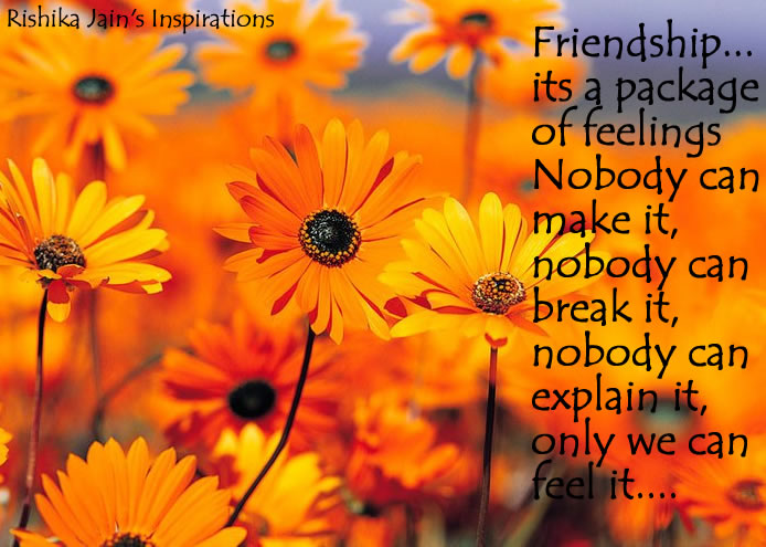 Friendship Quotes - Pictures - Package of Feelings - Inspirational Pictures and Motivational Quotes 