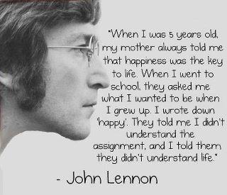 life,John Lennon,Happiness- Inspirational Quotes, Motivational Thoughts and Pictures