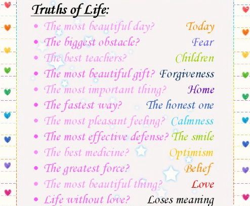 truth, gift, honesty, optimism, belief, love, life meaning, children, inspirational quotes, beautiful pictures