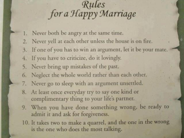 Beautiful Thoughts, Rules, Happy Marriage , Husband Wife , Inspirational Quotes , Pictures