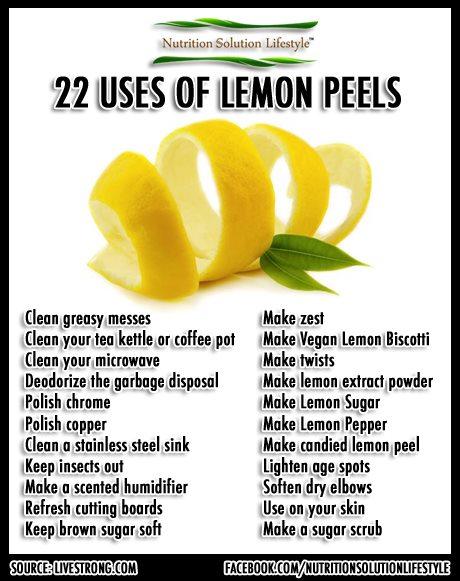 uses of lemon peels,lemon