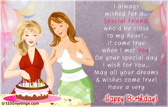 Birth day wishes for a special friend - Inspirational Quotes - Pictures ...