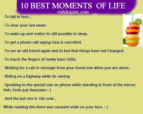 10 BEST MOMENTS OF LIFE ,Humor,JOKE,Life is too short to be serious….Smile & Laugh it out,Inspirational & Motivational Quotes, Pictures ,