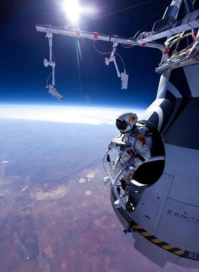 Felix Baumgartner skydive, Words,quotes,jump,Life Purpose Quotes, courage, world record, skydive, red bull stratos, Inspirational Quotes, Pictures and Motivational Thoughts 