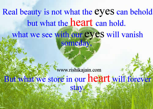 real beauty,,heart,Beautiful Quotes – Inspirational Quotes, Pictures and  Motivational Thoughts