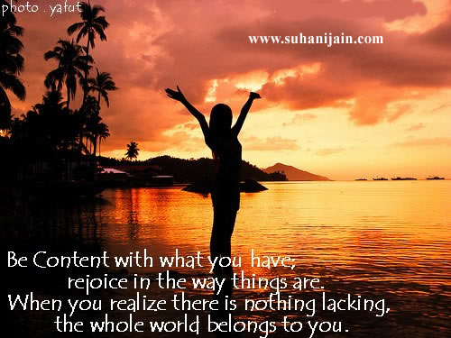 Be Content,Positive Thinking ,Inspirational Quotes, Pictures and Motivational Thoughts 