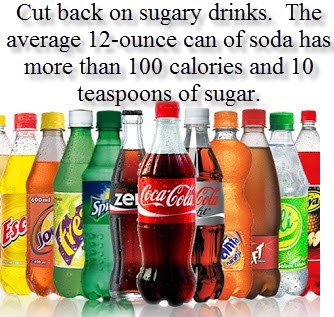 Health tip of the day ; Cut back on sugary drinks. - Inspirational ...