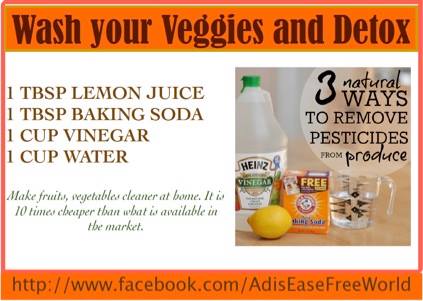 Wash your veggies and detox 