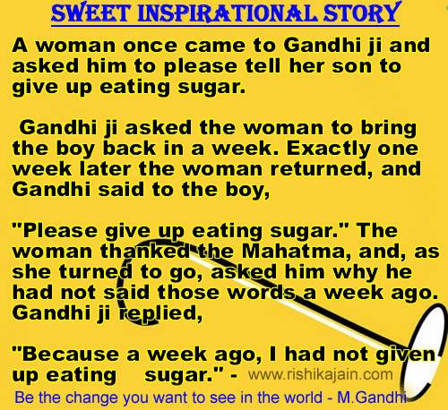 inspirational short stories ,gandhi ji