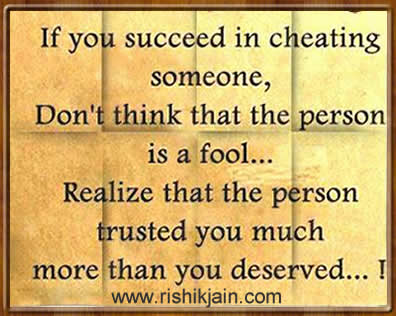 cheating,Trust - Inspirational Quotes, Pictures & Motivational Thoughts