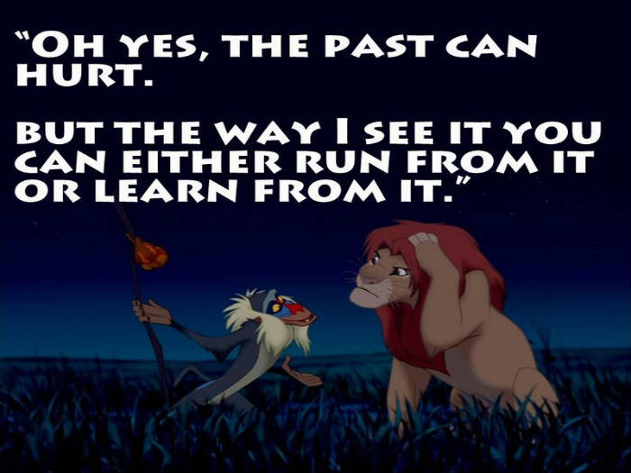 Monday Motivations, Past present future quotes, Lion King quotes, Lion King remake