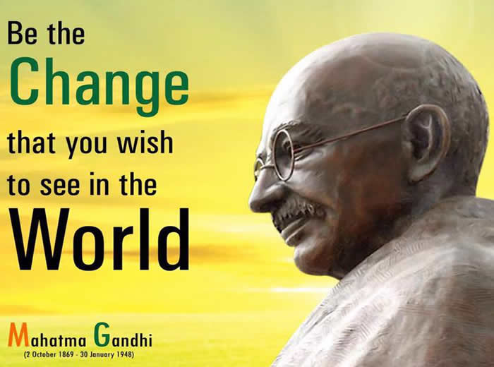 Top ten famous Mahatma Gandhi Quotes