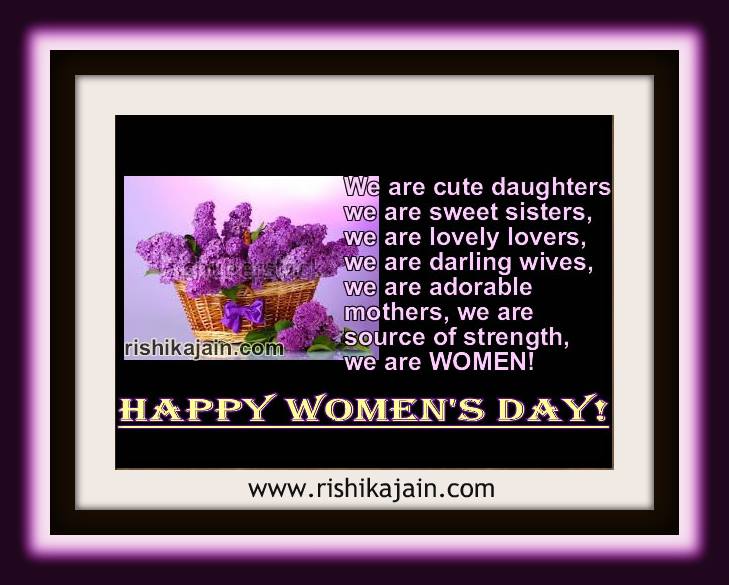 Women's Day Quotes,Images,....A woman is an epitome of beauty,